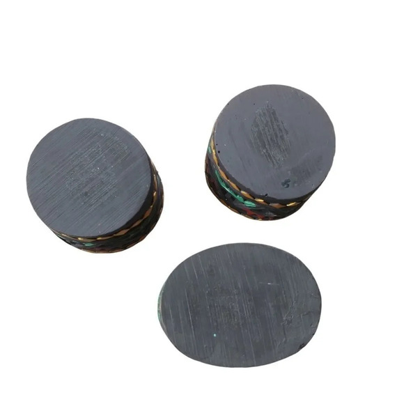 Tealight Candle Holder Set of 3 Aztec Mayan Style Resin - Picture 6 of 6